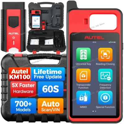 Programador de Chaves Autel KM100 KM100X Gerador de Chaves Universal Ferramentas de Aprendizado de Chaves IMMO Atualização Gratuita PK IM508 KM100E