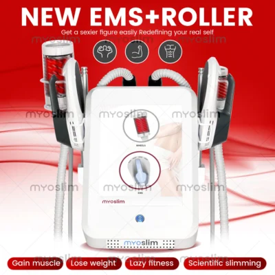 Máquina de Escultura Corporal EMS de 6500W 200HZ, Massajador Eletromagnético para Perda de Peso e Estimulação Muscular MYOslim