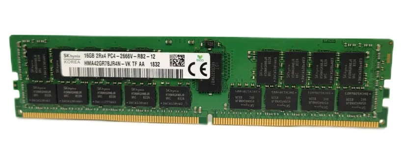 SK hynix 16GB 2Rx4 PC4 2666V DDR4 2666MHz ECC REG RDIMM Memória de servidor RAM registrada 16G X99 - Image 2