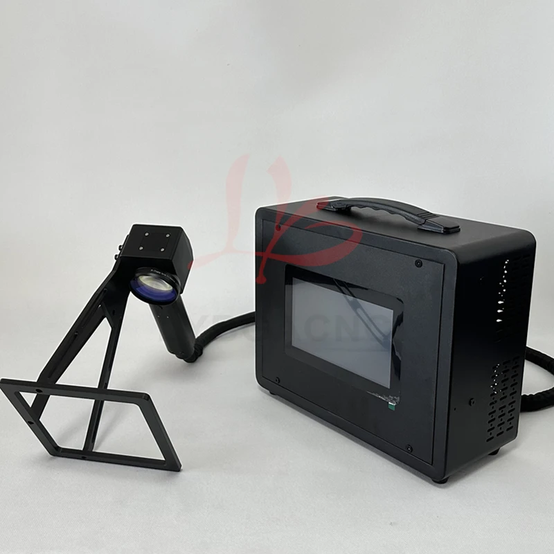 Versão sem fio da bateria máquina da marcação do laser da fibra 20w 30 50 máquina de gravura de aço para desenhos animados do metal plástico do pvc - Image 2