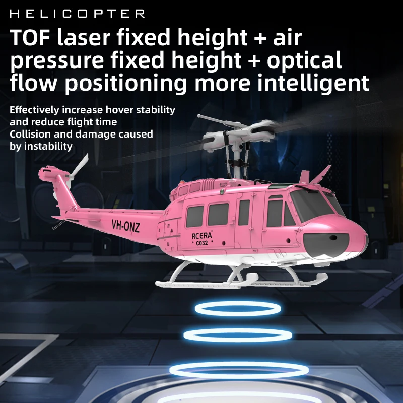 C032 RC Helicóptero 2.4G 6-Aixs Giroscópio 6CH Altitude Hold Fluxo Óptico Brushless Controle Remoto Helicóptero Brinquedos Para Criança Adulto - Image 5