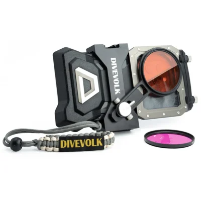 Kit de braçadeira de expansão e filtro de mergulho DIVEVOLK SeaTouch 4 MAX Plus para iPhone e smartphone Android
