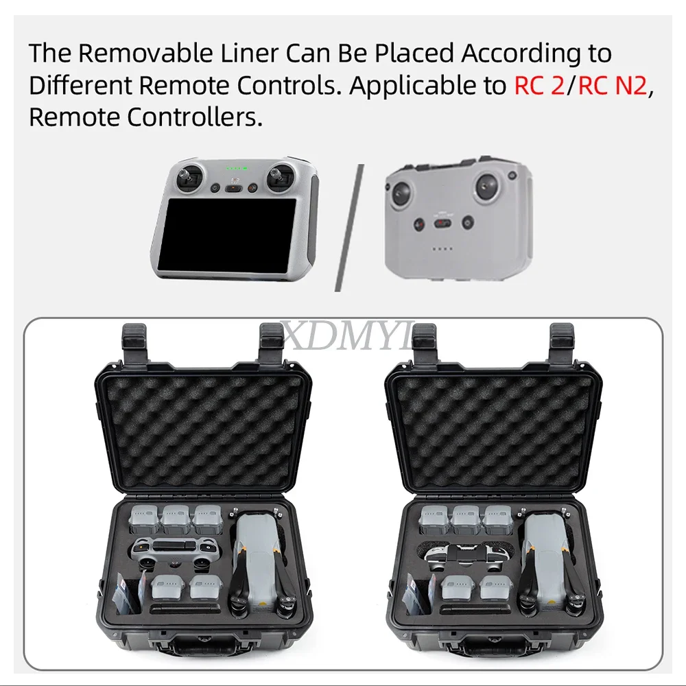Para dji ar 3/air 3 s mala portátil caso duro caixa de transporte à prova de explosão para dji rc 2/rc n2/rc n3 controlador acessórios - Image 4