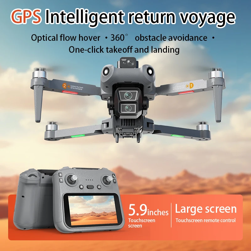 L300 Ultra Drone Profissional 4K Grande Angular Câmera HD 5G GPS Wifi FPV 3 Eixos EIS RC Dron 360 ° Brinquedos Quadcopter para evitar obstáculos - Image 2