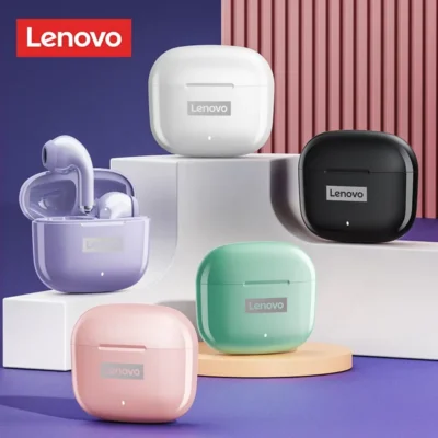 Novo lenovo lp40 pro tws bluetooth v5.3 fones de ouvido controle toque inteligente com chamada mãos-livres fone de ouvido isolamento de ruído