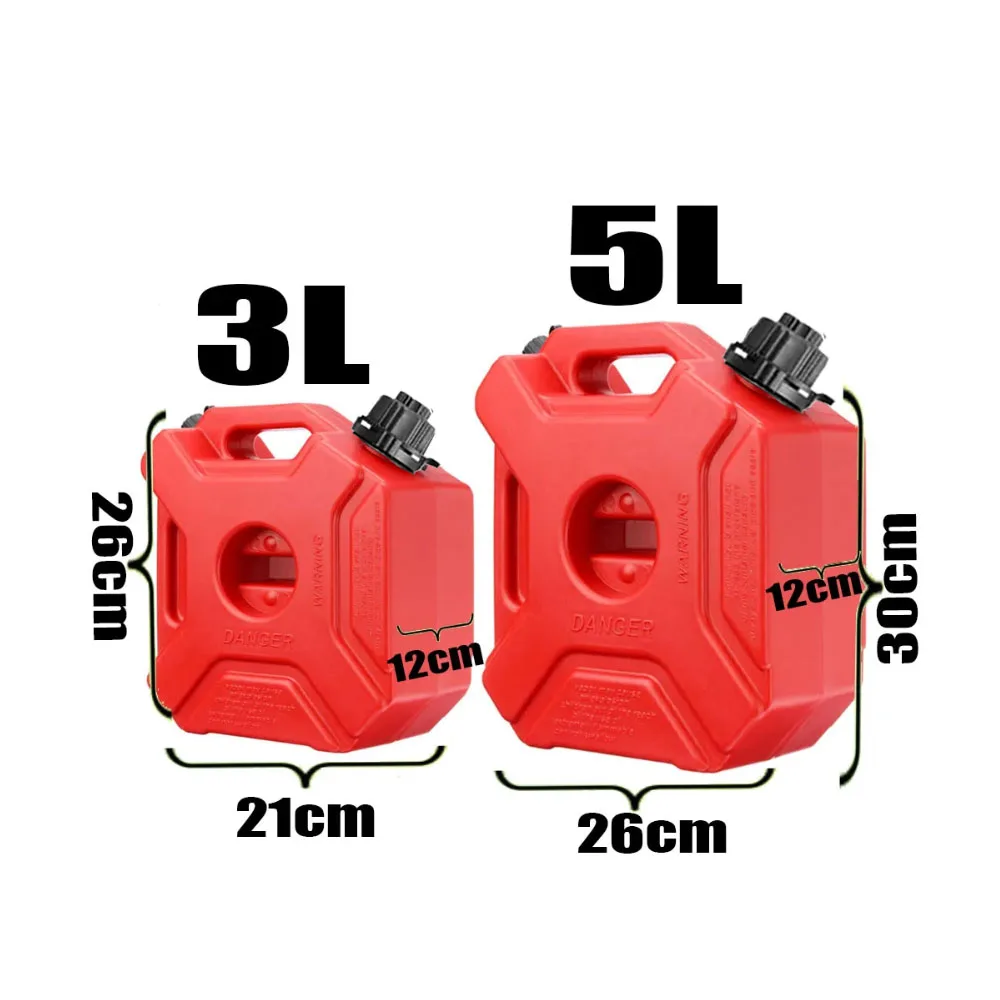 Novo bloqueio seguro da motocicleta 5l latas de plástico tanque combustível gás backup emergência suv motocicleta gasolina diesel armazenamento tanque gás com bloqueio - Image 5