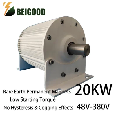 Gerador de turbina eólica, 20kw, 60hz, 500rpm, 220v, magneto permanente sem engrenagens, alternadores ac, uso para turbina de água eólica, motor diesel
