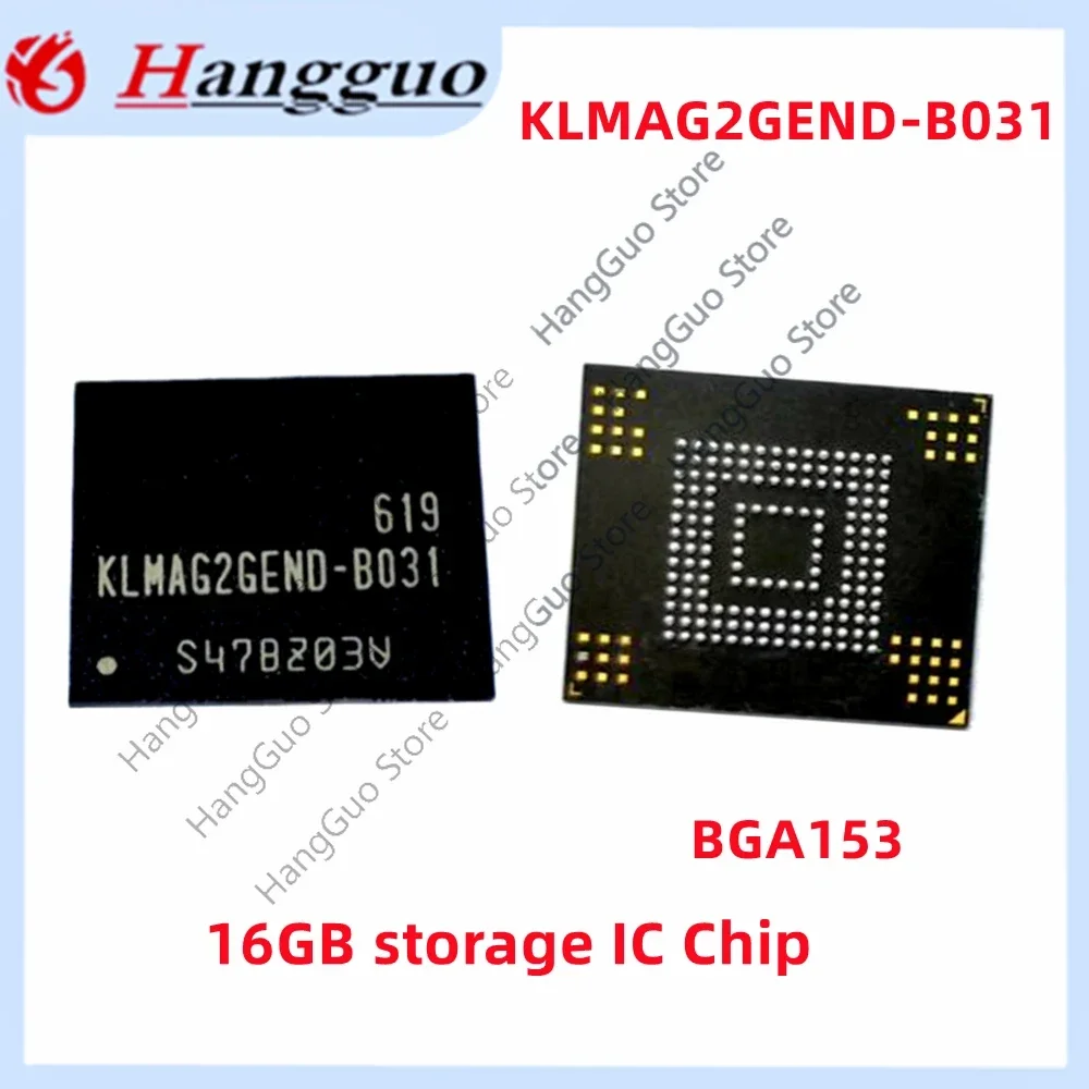 5 Pçs/lote Novo e original marca nova versão KLMAG2GEND-B031 KLMAG2GEND B031 16GB BGA153 memória 16gb chip de memória flash
