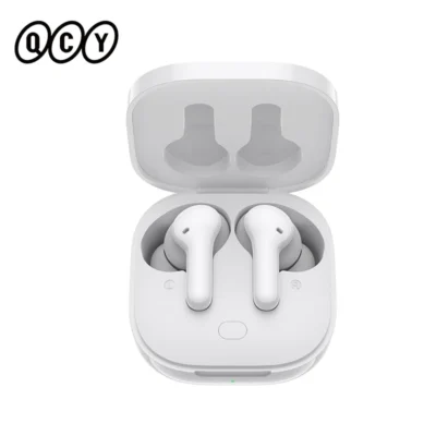 QCY-T13 Auscultadores Sem Fio, Bluetooth 5.1 Fones De Ouvido, TWS Drivers, 40h Longo Playtime, Carregamento Rápido, 4 Mic, ENC HD Chamada Earbuds, 7,2 milímetros