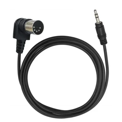 0.5m 1.5m 3m linha de áudio 90 graus ângulo reto din 5 pinos din midi macho plug para 3.5mm macho estéreo jack cabo de extensão de áudio