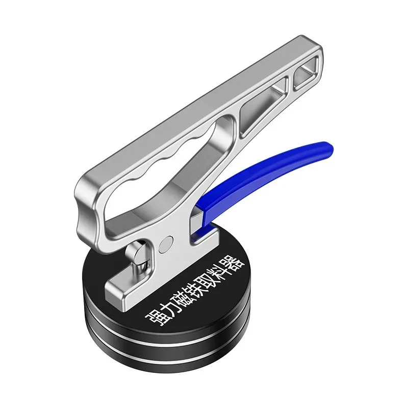 Ímã de levantamento magnético resistente da ferramenta de captação com alça para coletor de material portátil de levantamento de metal com liberação rápida - Image 3