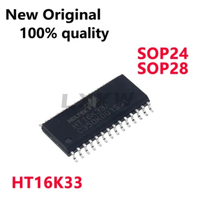 (5-10 peças) novo original ht16k33 ht16k33a sop24 ht16k33 ht16k33a sop28 ram mapa 16*8 chip de driver de controlador led em estoque