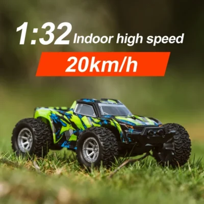 1:32 mini carro rc carros de controle remoto 20 km/h fora de estrada de alta velocidade corrida indoor deriva aceleração brinquedo elétrico das crianças rastreador