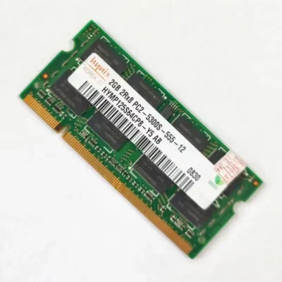 Memória RAM DDR2 para Laptop, 2GB, 667MHz, 2RX8, PC2-5300s-555-12, SODIMM, 1.8V