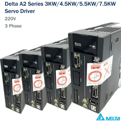 Delta A2 3KW/4.5KW/5.5KW/7.5KW Driver AC Servo 220V 3PH ASD-A2-3023-L/E/M,ASD-A2-4523-L,RS-485, câmera eletrônica, EtherCAT, CANopen