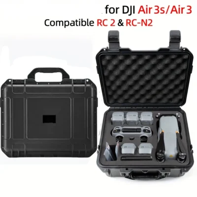 Para dji ar 3/air 3 s mala portátil caso duro caixa de transporte à prova de explosão para dji rc 2/rc n2/rc n3 controlador acessórios