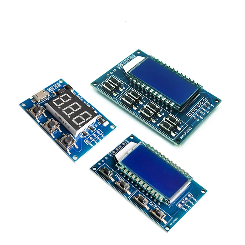 5 peças gerador de sinal javino pwm ciclo de trabalho de frequência de pulso módulo ajustável display lcd 1hz-150khz 3.3v-30v módulo de placa pwm - Image 3