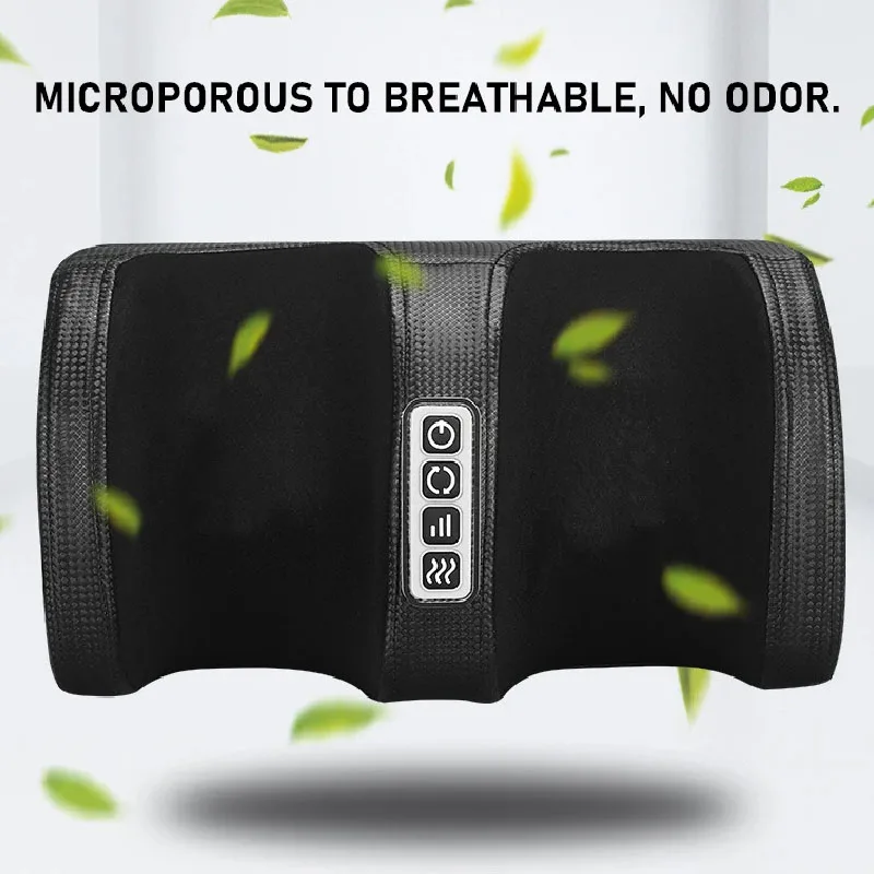 Máquina elétrica massageadora de pés com terapia de aquecimento, rolo de amassar shiatsu de compressão quente para relaxamento muscular - Image 3