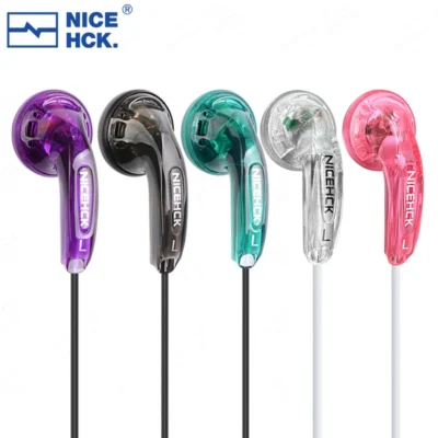 Nicehck traceless 3.5mm tipo-c alta fidelidade com fio earbud 15.4mm microfone dinâmico fone de ouvido estéreo música fone de ouvido vido mx500 pk1 iem