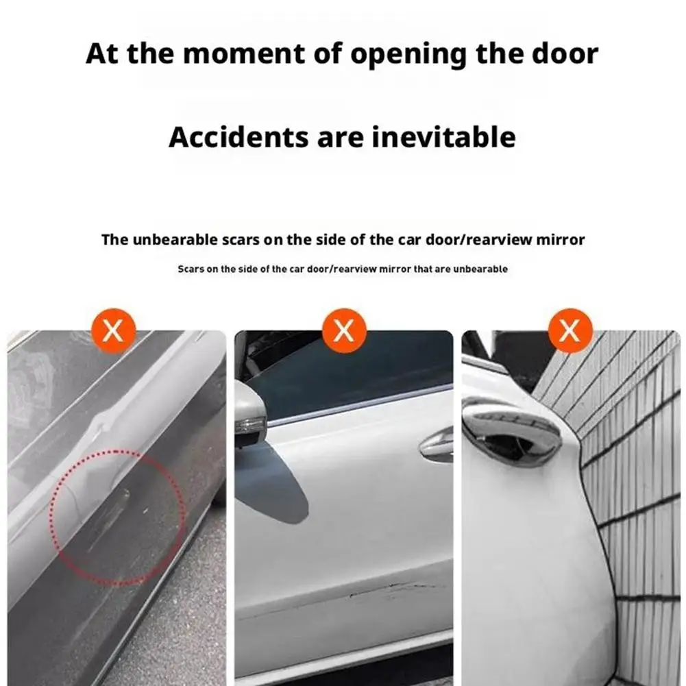 98x11x4cm protetor de porta de carro magnético dobrável estilo conectado corpo borda lateral guarda decorativa anti-risco tiras de proteção - Image 4