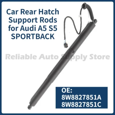 1 par (2 peças) de hastes de suporte para escotilha traseira de carro oe 8w8827851a 8w8827851c d e suporte elétrico para porta traseira para audi a5 s5 sportback