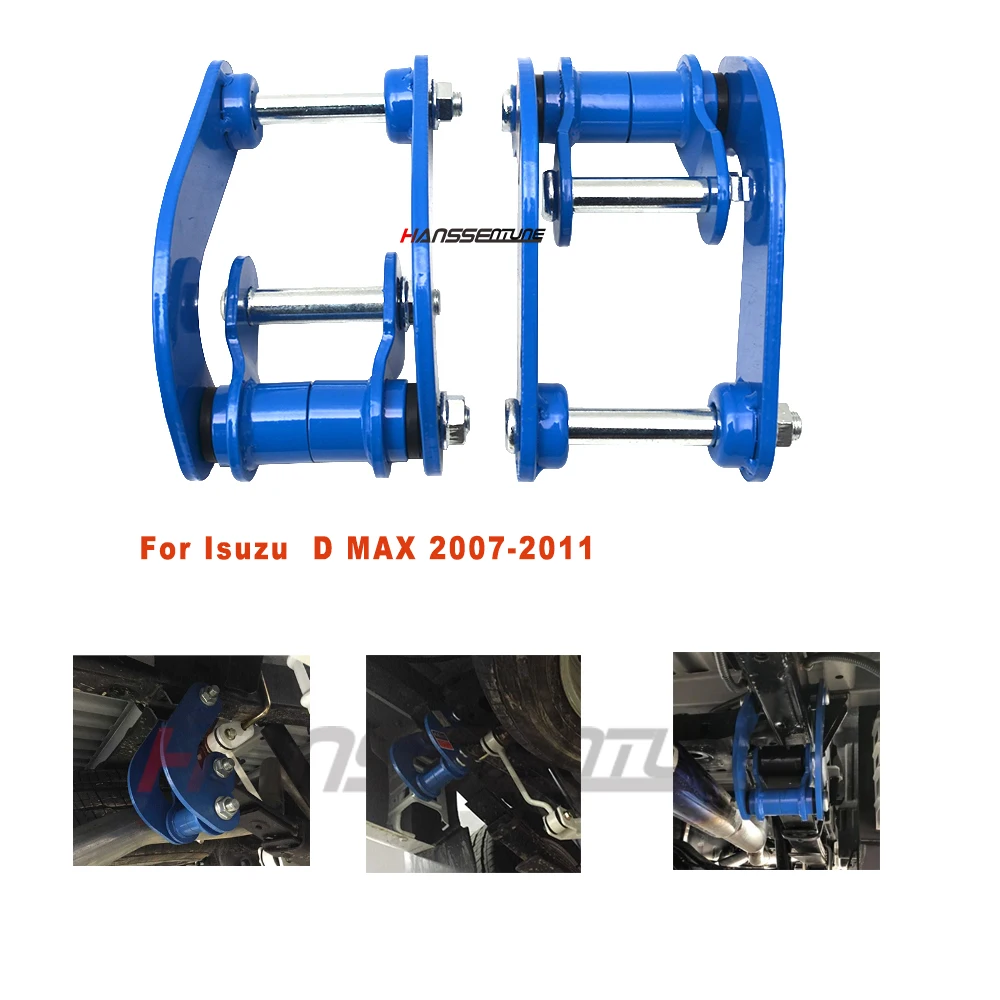 Kit de Suspensão Traseira Padrão 4x4 Confortável com Shackles para Isuzu D-MAX 2007-2011 / Great Wall Wingle 5/7/ V-Cross 2012-2020