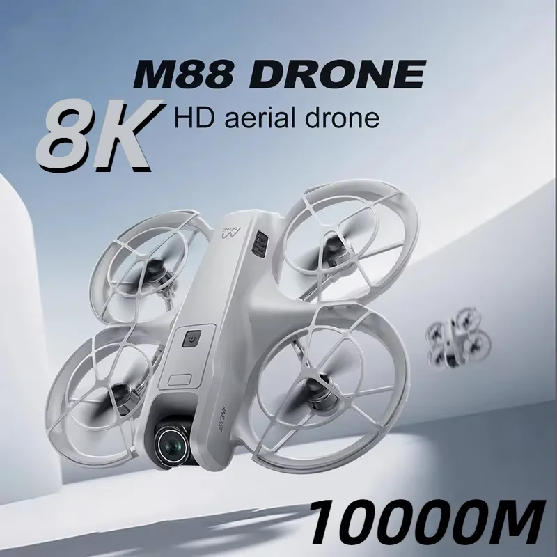 Xiaomi m88 drone hd 8k câmera dupla profissional fotografia aérea fluxo óptico pairando gesto tiro dobrável quadcopter novo