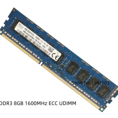 Hynix DDR3 8GB 1600MHz PC3L 12800E 2Rx8 Pure ECC estação de trabalho RAM memória de servidor sem buffer