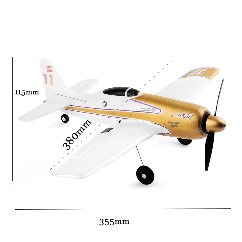 Wltoys a220 a210 a250 a500 2.4g 4ch 6g/3d dublê avião de seis eixos rc lutador avião planador elétrico brinquedo ao ar livre - Image 3