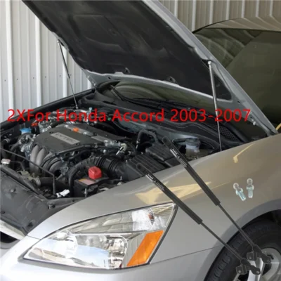 2 pçs/set para honda accord 2003 2004 2005 2006 2007 capô dianteiro do carro elevador suporta suportes de gás prop suportes choque acessórios