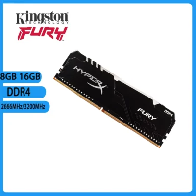Memória DDR4 Fury RAM DDR4 RGB 8GB 16GB 2666MHz 3200MHz 3600MHz 3733MHz Memória de desktop para jogos PC4-30900 288Pin DIMM DDR4 RAM RGB