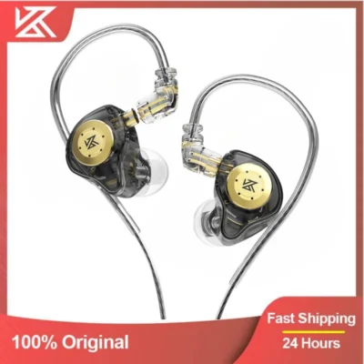 KZ EDX PRO fones de ouvido com fio HIFI estéreo baixo cabo de música tampões de ouvido intra-auriculares esportivos fones de ouvido de jogo de redução de ruído.