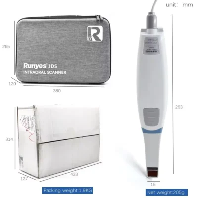 Alta qualidade Runyes V3 Pro Scanner Intraoral Sem Fio 3DS Impressão Digital Colorida Real 25mm Profundidade Vista Elétrica