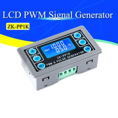 Gerador de sinal pwm lcd de modo duplo ZK-PP1K 1 canal 1hz-150khz pwm ciclo de trabalho de frequência de pulso gerador de onda quadrada ajustável