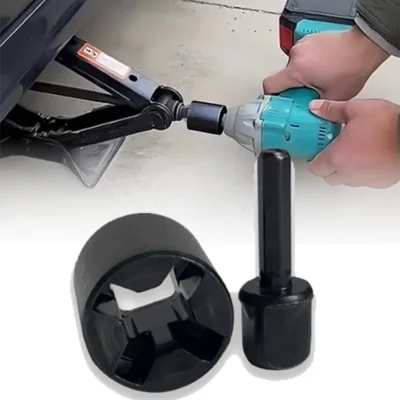 Adaptador de Perfuração para Macaco de Reboque de Aço, Kit de Conversão Elétrica, Ajuste Universal para RV, Trailer, Barco, Nivelamento, Elevação Rápida, Capacidade de 1500LB