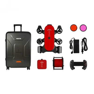 Câmera Geneninno 4K 1080P com controlador sem fio Wifi App Profundidade da água 175m ROV Drone subaquático