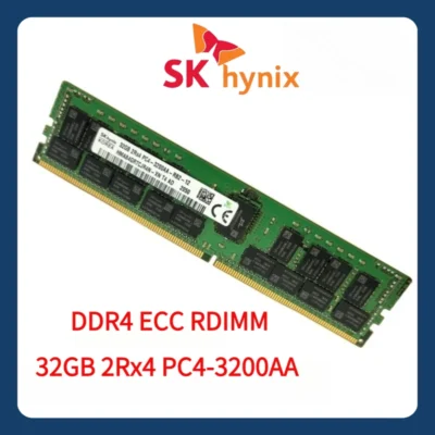 SK hynix 32GB 2Rx4 PC4 3200AA DDR4 3200MHz ECC REG RDIMM 32G Memória de servidor RAM Registrado DIMM X99