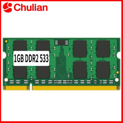 Memória Sodimm para Notebook, Memória RAM PC4200 DDR533MHz 200PIN DDR2, 1GB de memória para CPU Intel ou AMD