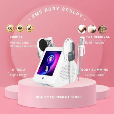 Massageador EMS Roller RF para Esculpir o Corpo, Máquina de Emagrecimento Eletromagnética, Estimulação Muscular MYOslim