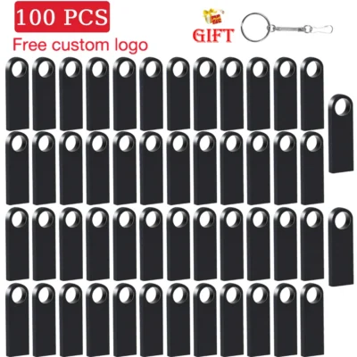 100 pçs lote usb flash drive 128gb 64gb atacado memória vara 32gb 16gb logotipo personalizado gratuito pen drive 8g roxo metal usb vara 4gb
