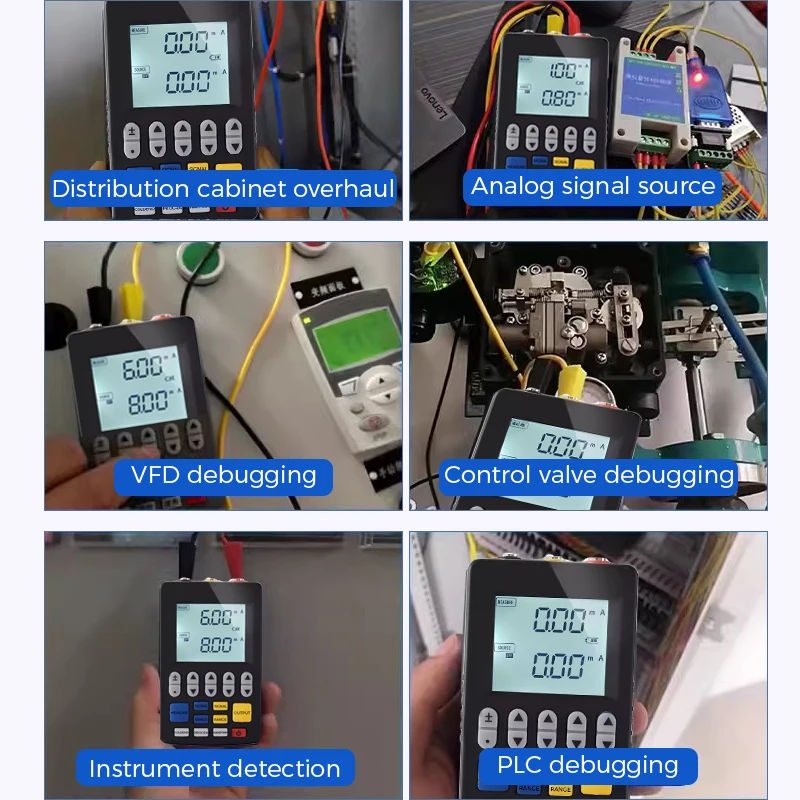 Gerador de sinal multifuncional 4-20ma, tensão de corrente, temperatura, termopar rtd, fonte de sinal, calibrador de processo portátil - Image 2