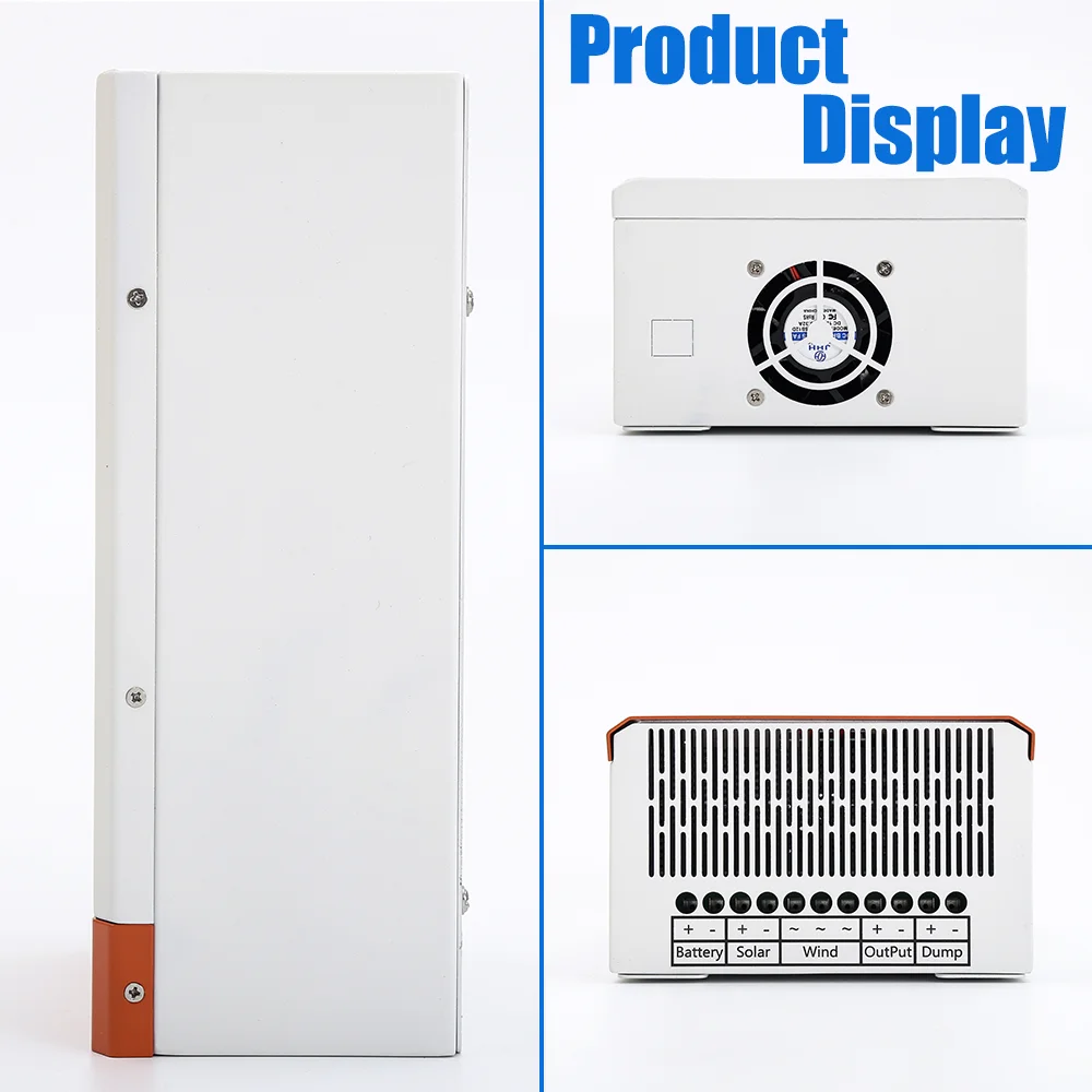Controlador híbrido 6000w 12v 24v 48v, carregador de impulso automático, gerador de turbina eólica, painel solar com sistema híbrido de carga de descarga, uso doméstico - Image 6