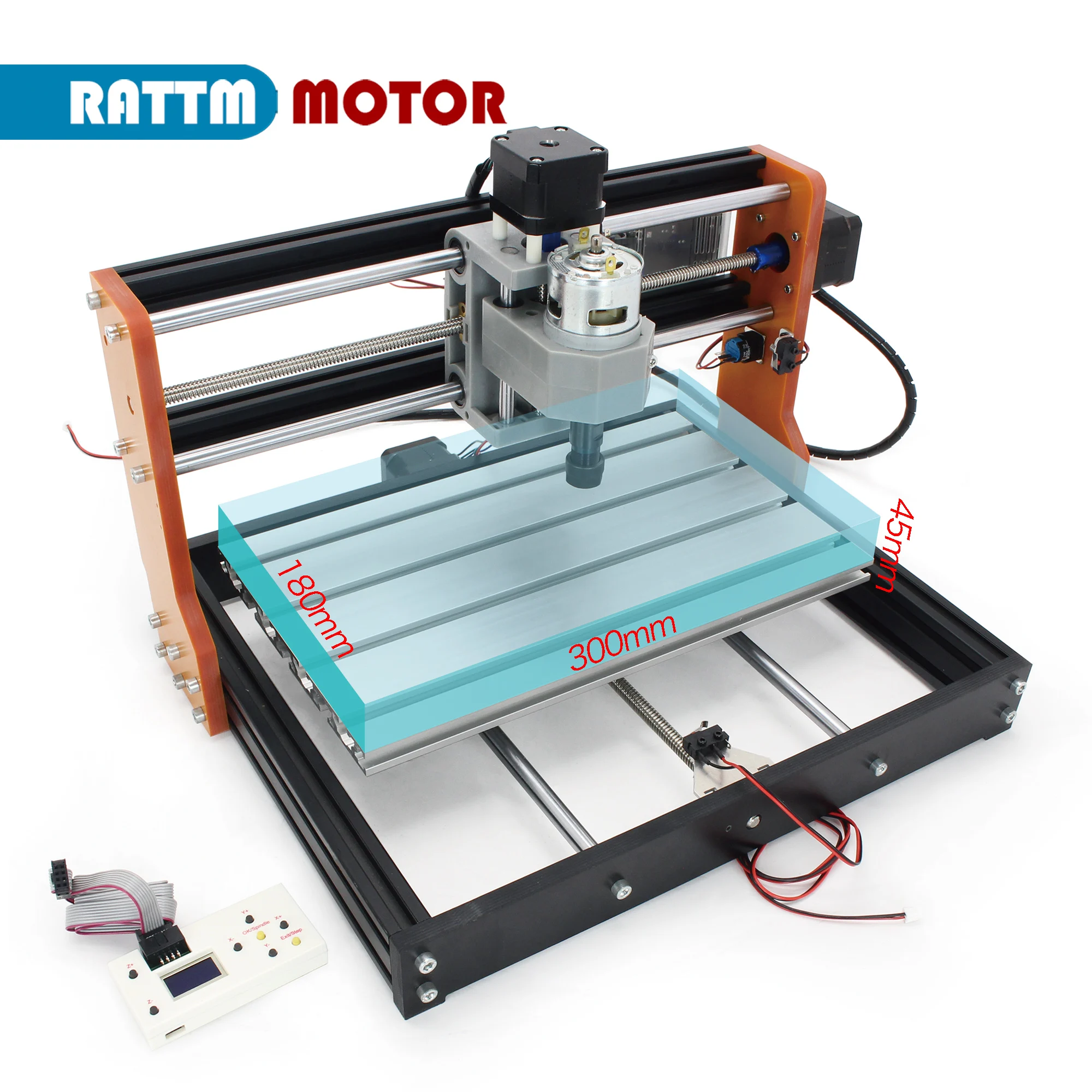 【Estoque nos EUA e UE e BR】 Novo kit de atualização de estrutura de metal de liga de alumina CNC 3018 Plus Nema17 42 Stepper com limite, interface de parada de emergência - Image 4