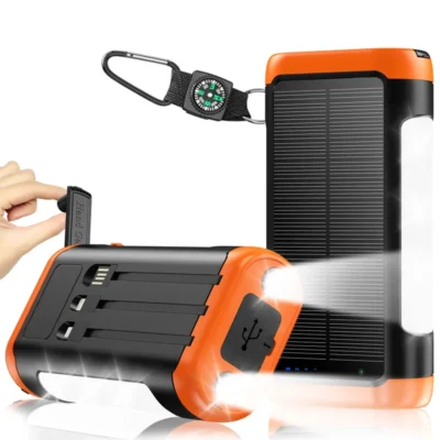 À prova dwaterproof água duplo usb portátil 30000mah carregador solar banco de energia solar para telefone ao ar livre carregador solar do telefone móvel