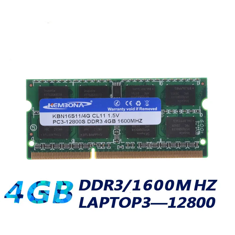 Kembona 1.5v 1.35v laptop ddr3 1g 2g 4g 8g 4gb 8gb ram pc3 pc3l 8500 1066mhz 10600 1333mhz 12800 1600mhz memória sodimm - Image 3