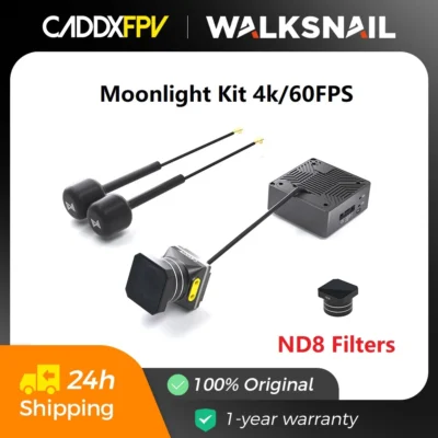 Caddx Walksnail Avatar Moonlight kit Starlight Sensor FPV Câmera ND8 Filtros 4k/60FPS Embutido EIS Gyroflow FOV 160 ° Para drone
