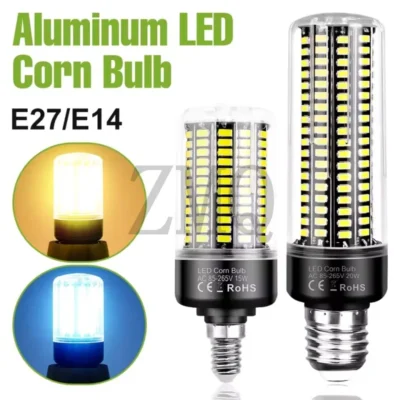 Luz de milho led de alumínio e27 e26 lâmpada e14 b22 lâmpada led 5736 3.5w 5w 7w 9w 12w 15w 20w vela lâmpada 220v iluminação de alto lúmen 110v