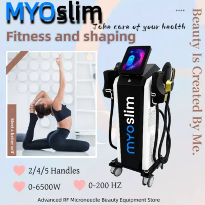 Máquina myoslim profissional ems estimulação muscular corporal escultura ems hiemt máquina de emagrecimento ems pro neo rf máquina em esculpir