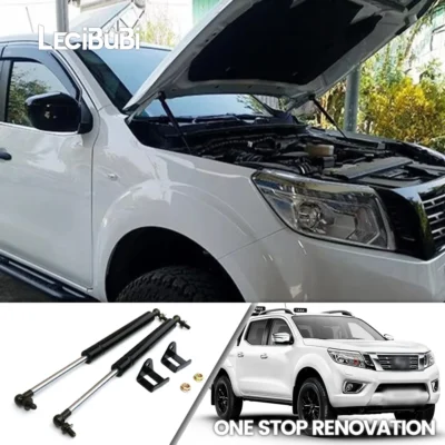 Para nissan navara np300 d23 2014-2019 2 pçs frente capô strut elevador barras de suporte amortecedores de mola de gás haste de cobertura do motor