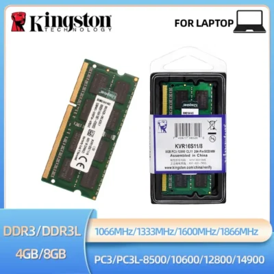Kingston laptop ram ddr3 ddr3l 8gb 4gb 1066mhz 1333mhz 1600mhz 1866mhz sodimm PC3-8500 10600 12800 notebook ram canal duplo